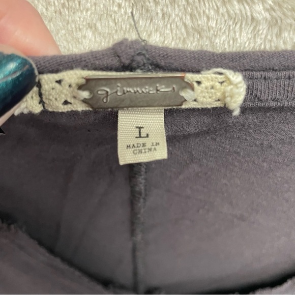 BKE gimmicks women’s gray Henley slouchy lagenlook women’s large grunge - Picture 8 of 8